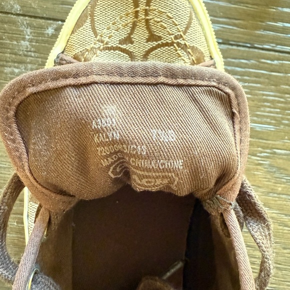 Coach Brown Signature Sneakers 7.5 - Picture 11 of 11
